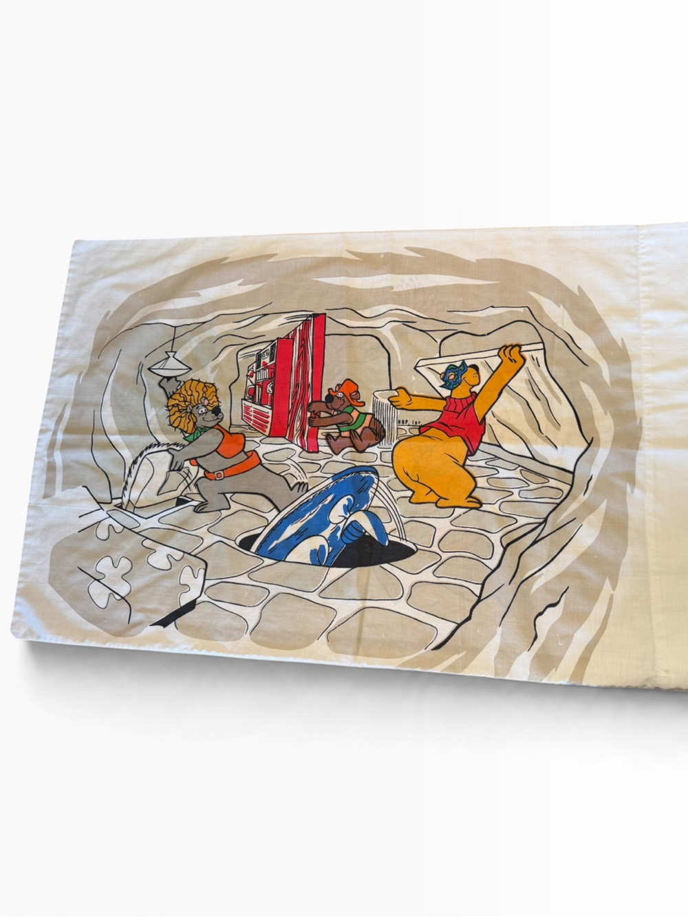 Vintage 70s Hanna Barbera Cartoon pillow case